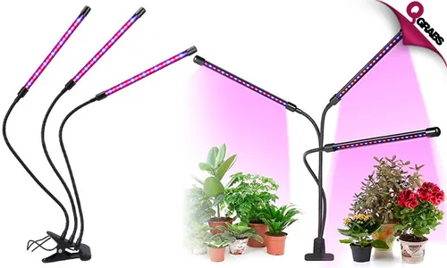 3-Head LED Plant Grow Light!
